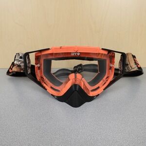 Spy Optic Goggles Orange w/Realtree Camo Band Outdoor Ski Snow Moto Good